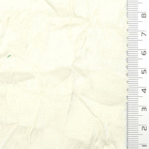 Solid Crinkled Satin Polyester Rayon Woven Fabric - FAB1793 - Cream