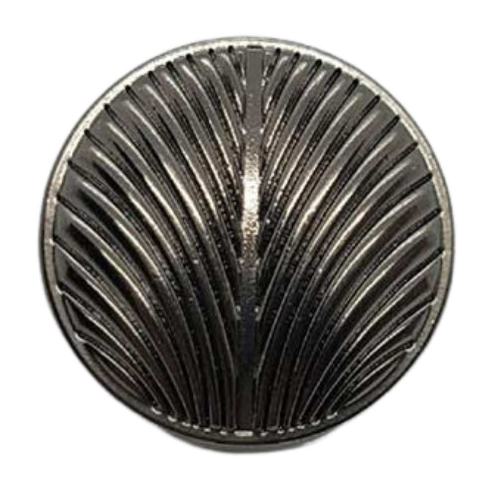 Nickel / 15mm-Nickel / 18mm-Nickel / 21mm-Nickel / 23mm-Nickel / 25mm - Cast Metal Radiating Button, Black Nickel Finish, 15~25mm, Apparel Accessories & Craft Supply - FBTN276