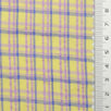 Multi Color Check YarnDyed Polyester Cotton Woven Fabric - FAB1789 - 1.Purple and yellow plaid-2.Yellow and white plaid-3.Light blue and white plaid-4.Pink and white plaid 