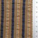 Stripe Jacquard YarnDyed Polyester Cotton Woven Fabric | FAB1583 | 1.Pale Taupe, 2.Heather, 3.Coral Tree, 4.Pale Brown, 5.Quill Grey, 6.Black by Fabricis.com #