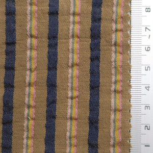 Stripe Jacquard YarnDyed Polyester Cotton Woven Fabric | FAB1583 | 1.Pale Taupe, 2.Heather, 3.Coral Tree, 4.Pale Brown, 5.Quill Grey, 6.Black by Fabricis.com #