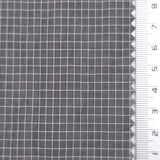 Black - Windowpane Plain Nylon Woven Fabric - FAB1869