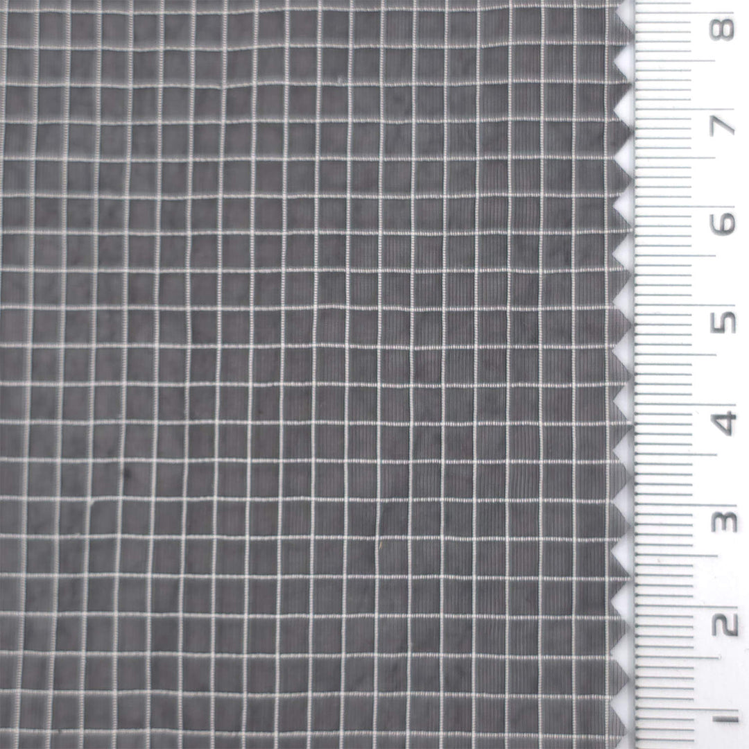 1: Black-2: Light Gray-3: Pale Green-4: Light Purple-5: Light Purple - Windowpane Plain Nylon Woven Fabric - FAB 1869