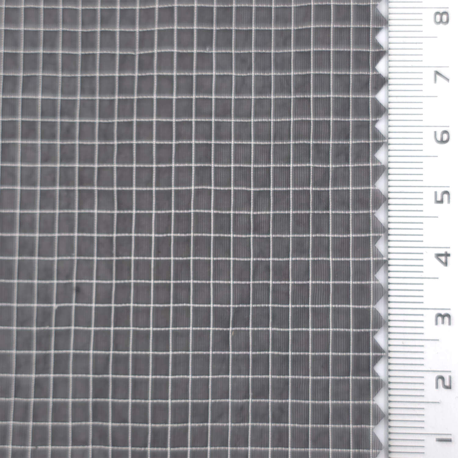 Black - Windowpane Plain Nylon Woven Fabric - FAB1869