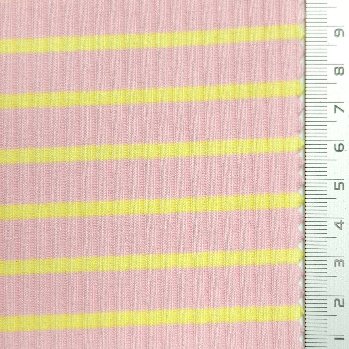 Stripe Rib YarnDyed Spandex Cotton Knit Fabric | FAB1592 | FAB1592-1, FAB1592-2, FAB1592-3, FAB1592-4, FAB1592-5 by Fabricis.com #