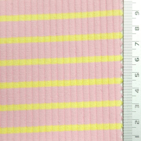 Stripe Rib YarnDyed Spandex Cotton Knit Fabric | FAB1592 | FAB1592-1, FAB1592-2, FAB1592-3, FAB1592-4, FAB1592-5 by Fabricis.com #