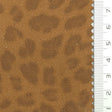 Animal Print Polyester Polyurethane Knit Fabric - FAB1978 - Tan