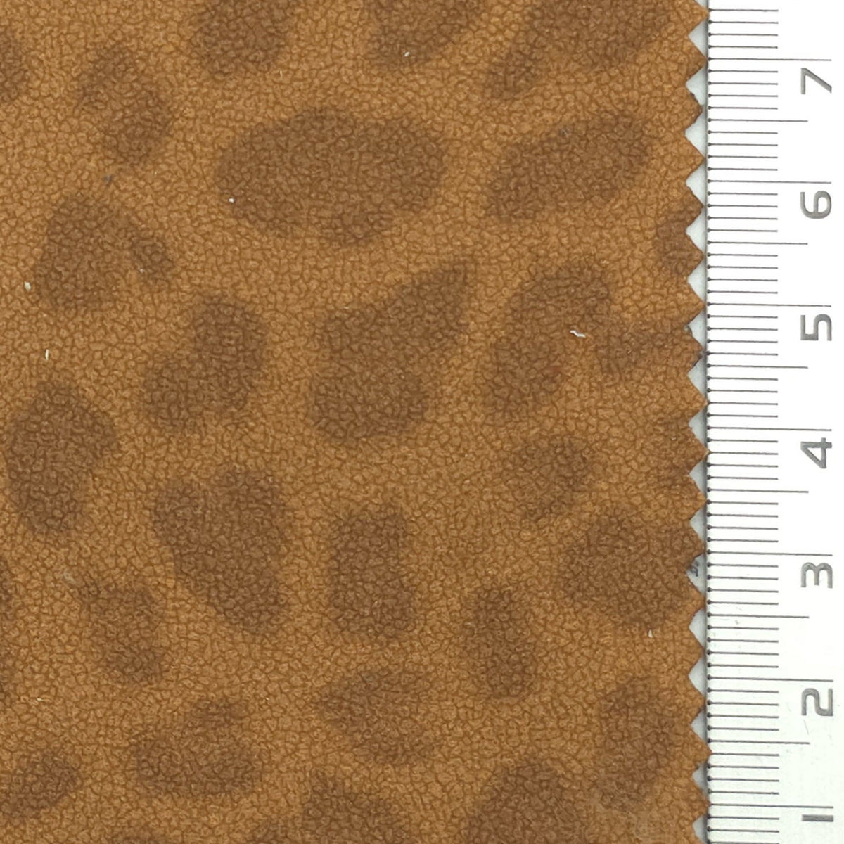 Animal Print Polyester Polyurethane Knit Fabric - FAB1978 - Tan