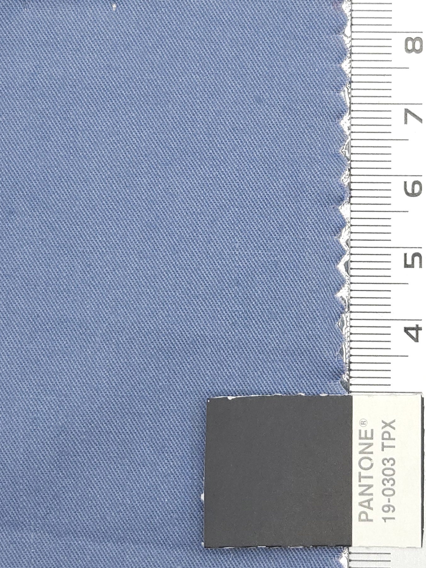 30'S Twill Cotton Woven Fabric | FAB1176 - Faded Blue