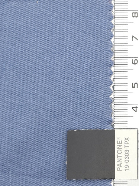 30'S Twill Cotton Woven Fabric | FAB1176 - Faded Blue