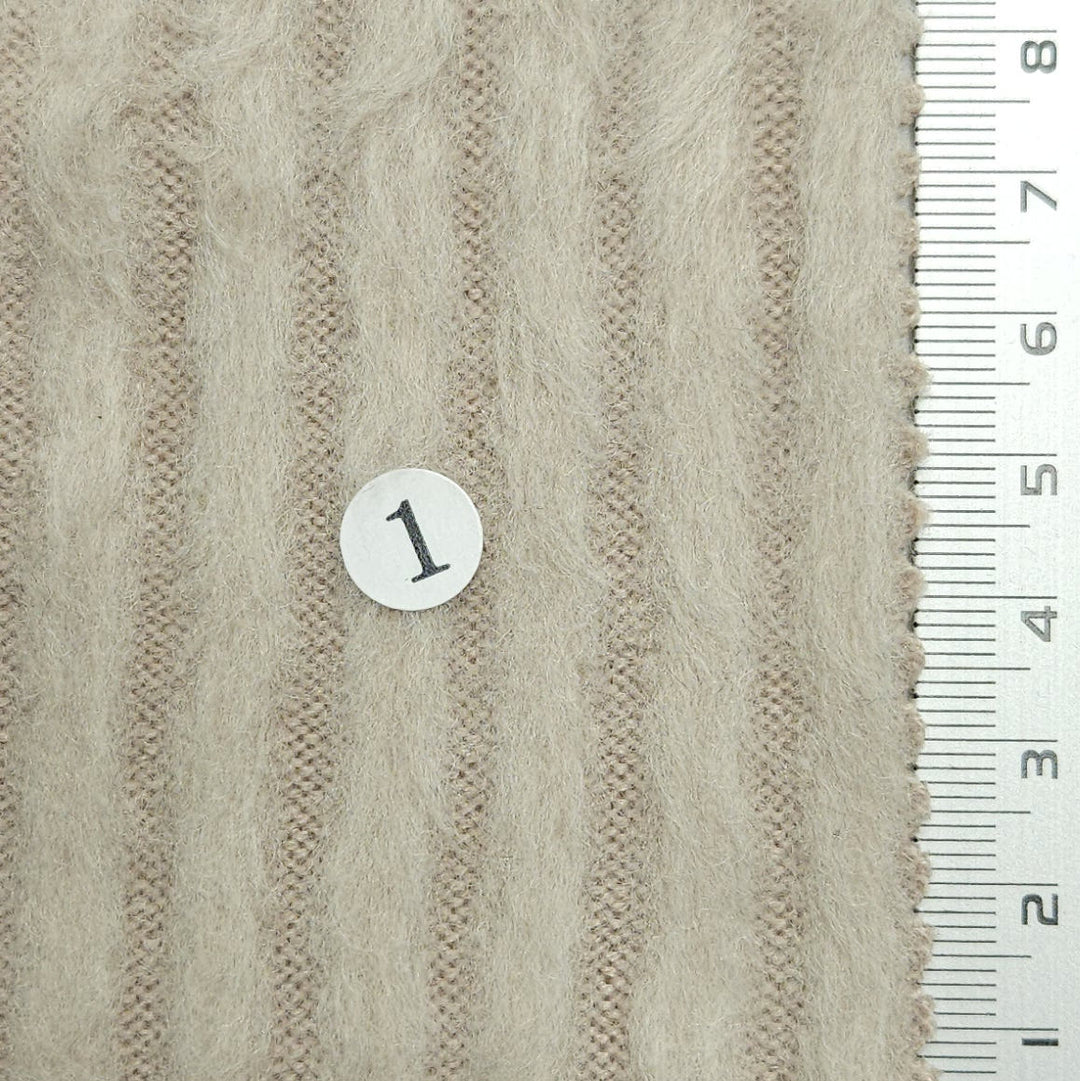 FAB1593-1-FAB1593-2-FAB1593-3-FAB1593-4-FAB1593-5 - Solid Brushed Rib Rayon Polyester Knit Fabric - FAB 1593