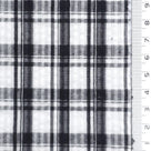 1: Black-2: Blue-3: Navy Blue-4: Black-Swatch - Lightweight Crisp Check Cotton Poly Shirting Woven Fabric - FAB 1925