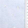 Star Foil Poly Knit Fabric - FAB1949 - Light Blue