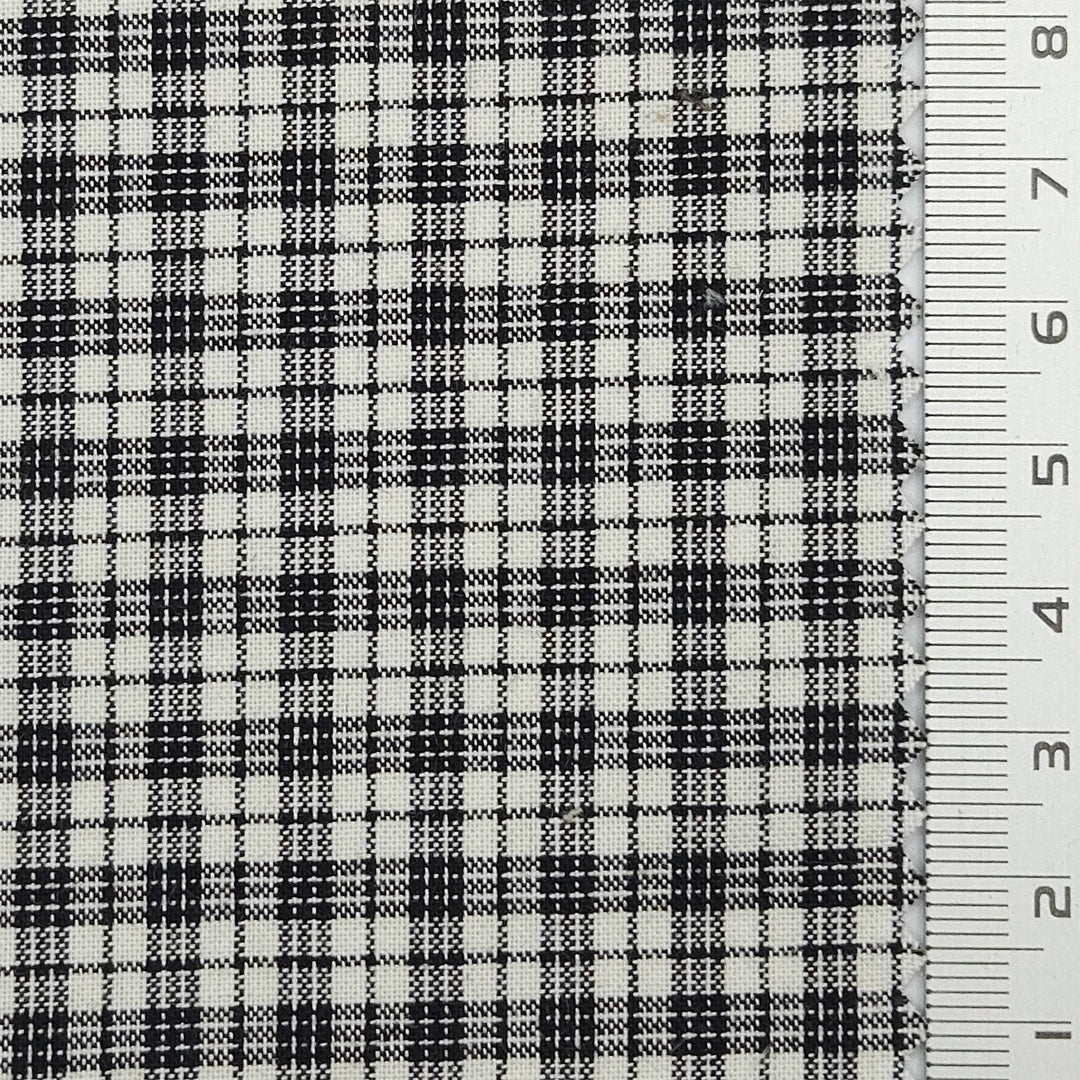 1.Charcoal Plaid-2.Navy Blue Plaid-3.Black Plaid-4.Burgundy Plaid-5.Dark Gray Plaid - Check YarnDyed Cotton Woven Fabric - FAB 1799