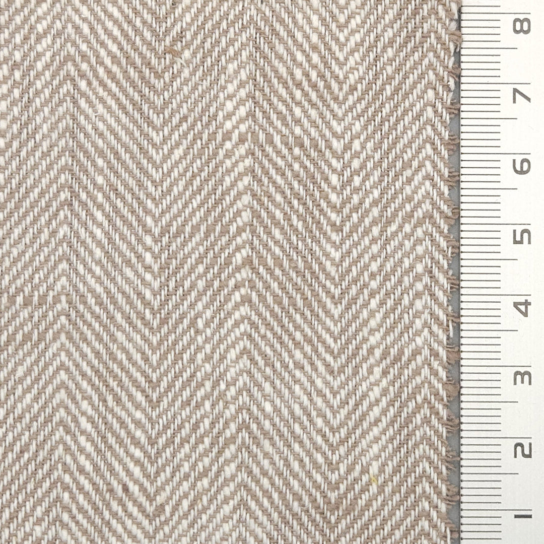 1.Cloud-2.Pale Slate-3.Cold Turkey-4.Bizarre-5.Double Pearl Lusta - 8s Herringbone Washing YarnDyed Cotton Linen Woven Fabric - FAB 1676