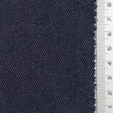 Navy Blue Fake Denim Cotton Poly Woven Fabric - FAB1838