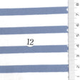 1: Light Blue-2: Pink Beige-3: Navy Blue-4: Dusty Rose-5: Dark Brown - Stable Medium Weight Striped Poly Cotton Span Ponte Knit Fabric - FAB 1922