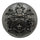 Ornate Black Nickel Emblem Button, Heraldic Design, 15~25mm, Costume & Apparel - FBTN285 - Nickel / 15mm-Nickel / 18mm-Nickel / 21mm-Nickel / 23mm-Nickel / 25mm 