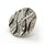 Designer 25mm Button, Black & White Swirl, Crystal Accents, Shank Button - FBTN255 - White/Black / 25mm 