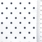 Polka Dot Polyester Woven Fabric - FAB1972 - White