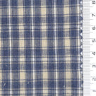 1: Navy Blue-2: Taupe-3: Mustard Yellow-4: Black-Swatch - Lightweight Crisp Check Cotton Poly Shirting Woven Fabric - FAB 1938