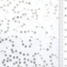 Wave Sequin Polyester Knit Fabric - FAB1979 - White