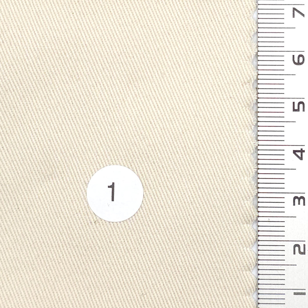 1.Cream-2.White-3.Ivory-4.Pink-5.Mint - 16 Count Solid Twill Cotton Woven Fabric - FAB 1817