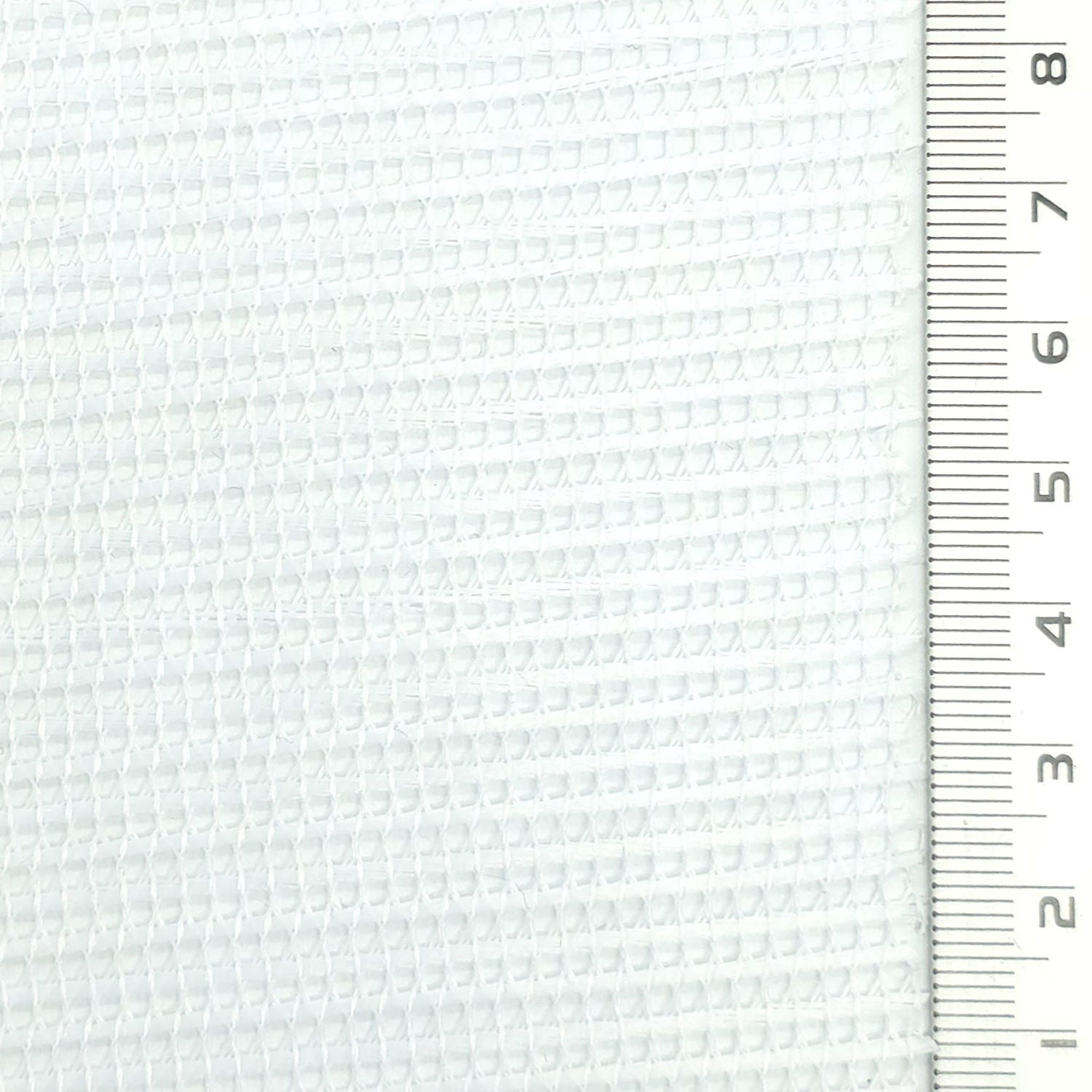 Resin Finished Rigid Nylon Mesh Knit Fabric - FAB1943 - Off White