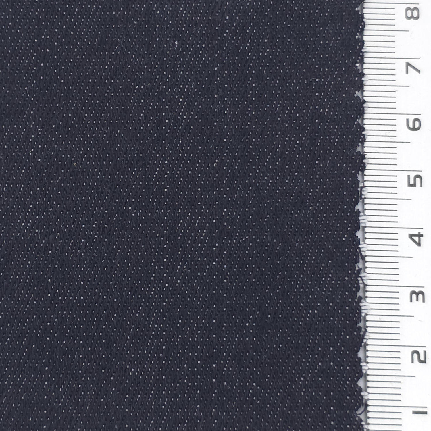 Midnight Blue - 17 Count Slub Twill Cotton Poly Woven Fabric - FAB1885