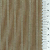 Warm Brown - Jacquard Stripe Lyocell Nylon Woven Fabric - FAB1877