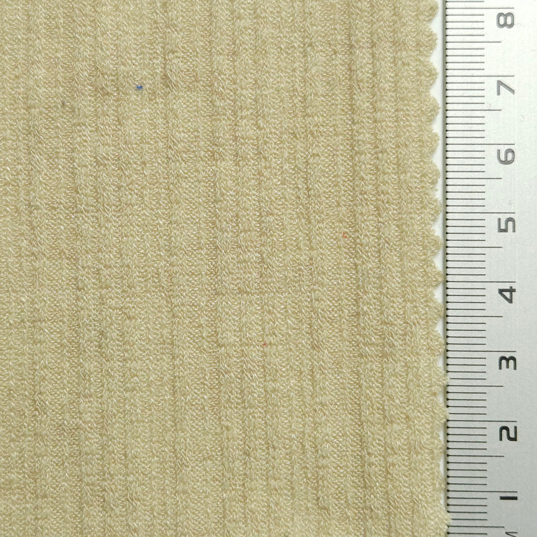 1.Beige-2.White-3.Wafer-4.Falu Red-5.Midnight Blue - Solid Rib Polyester Spandex Knit Fabric - FAB 1545