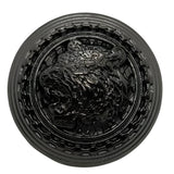 Versatile Black Nickel Shank Button, 15~25mm, Floral Pattern, Semi - Gloss, Multiple Sizes - FBTN284 - Nickel / 15mm-Nickel / 18mm-Nickel / 21mm-Nickel / 23mm-Nickel / 25mm 