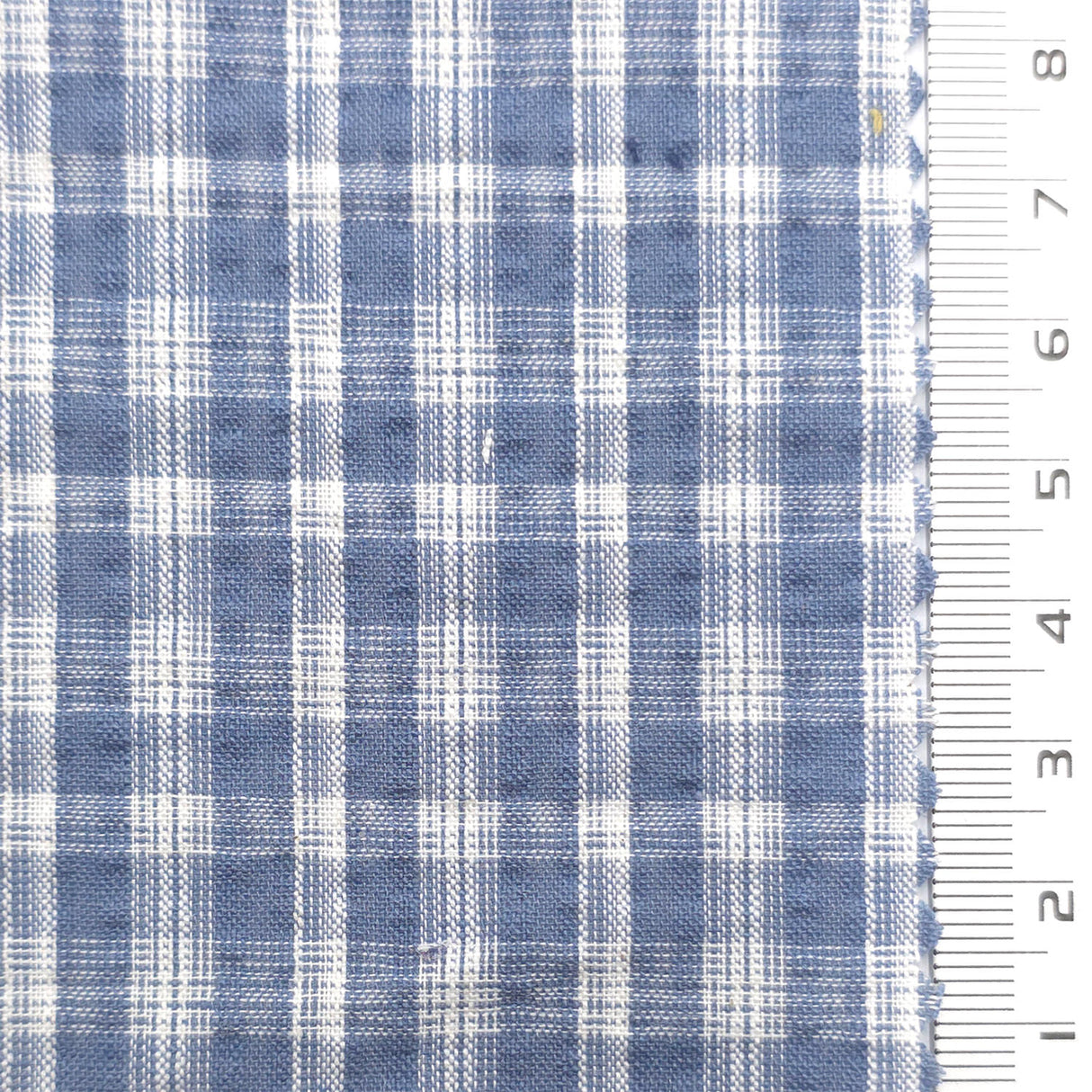 Slate Blue - Plaid Cotton Woven Fabric - FAB1864