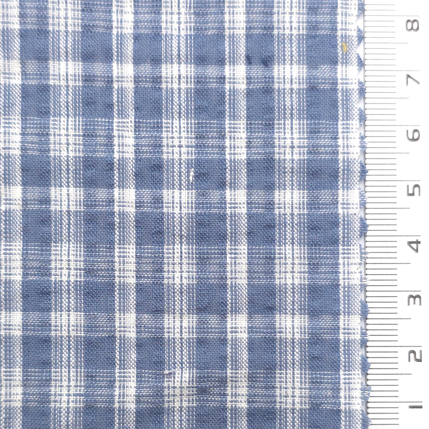 Slate Blue - Plaid Cotton Woven Fabric - FAB1864