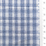 Slate Blue - Plaid Cotton Woven Fabric - FAB1864