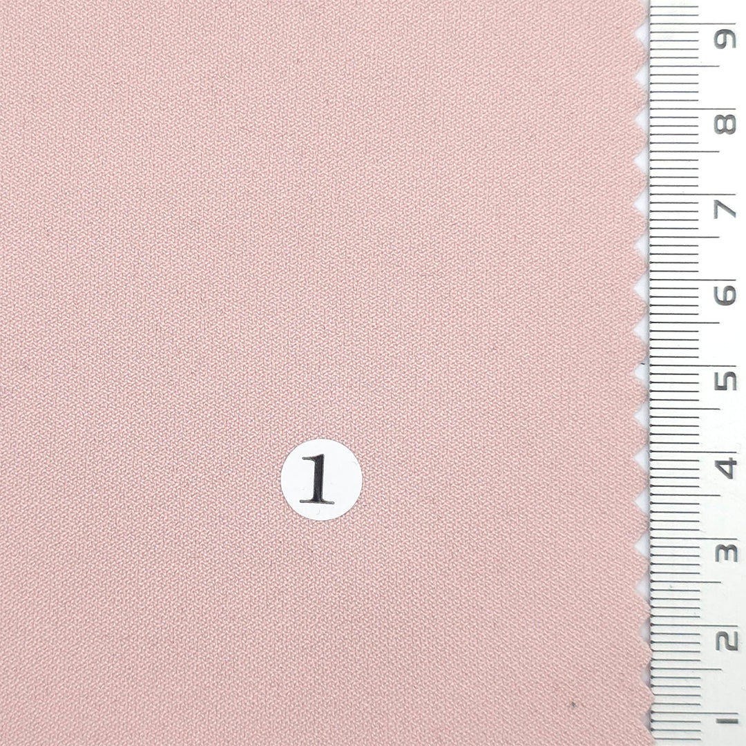 1.Pink-2.Yellow-3.Light Yellow-4.Dusty Pink-5.Coral - Polyester like Spandex Woven Fabric - FAB 1437