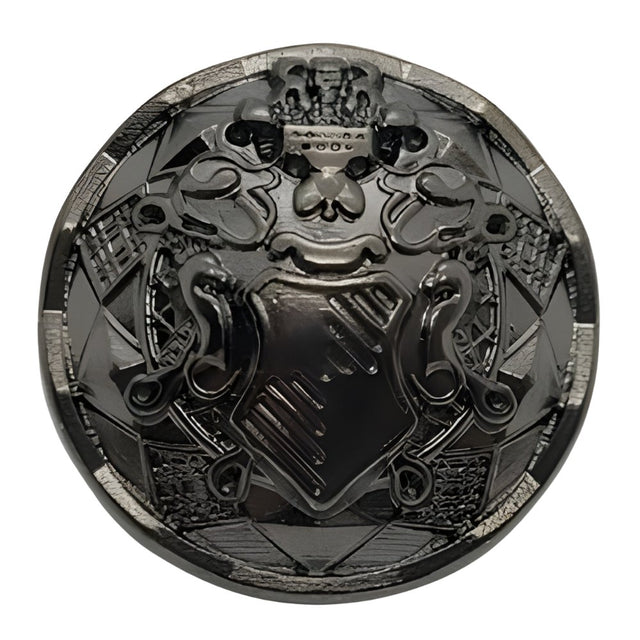 Black Nickel Heraldic Buttons, 15-25mm