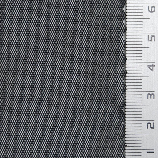 Solid Mesh Stretch Polyester Spandex Knit Fabric | FAB1586 | 1.Black by Fabricis.com #