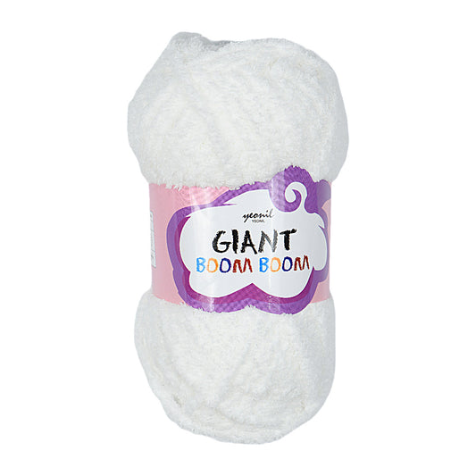 GIANT BOOMBOOM 100% Polyester Yarn for Hand Knitting and Crochet 100g/3.5oz Multi-Colored