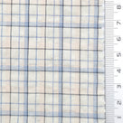 Tattersall Check Polyester Cotton Woven Fabric - FAB1969 - Ivory