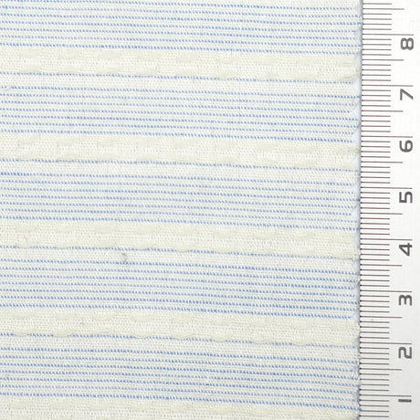 Blue Textured Jacquard Stripe Cotton Woven Fabric - FAB1824
