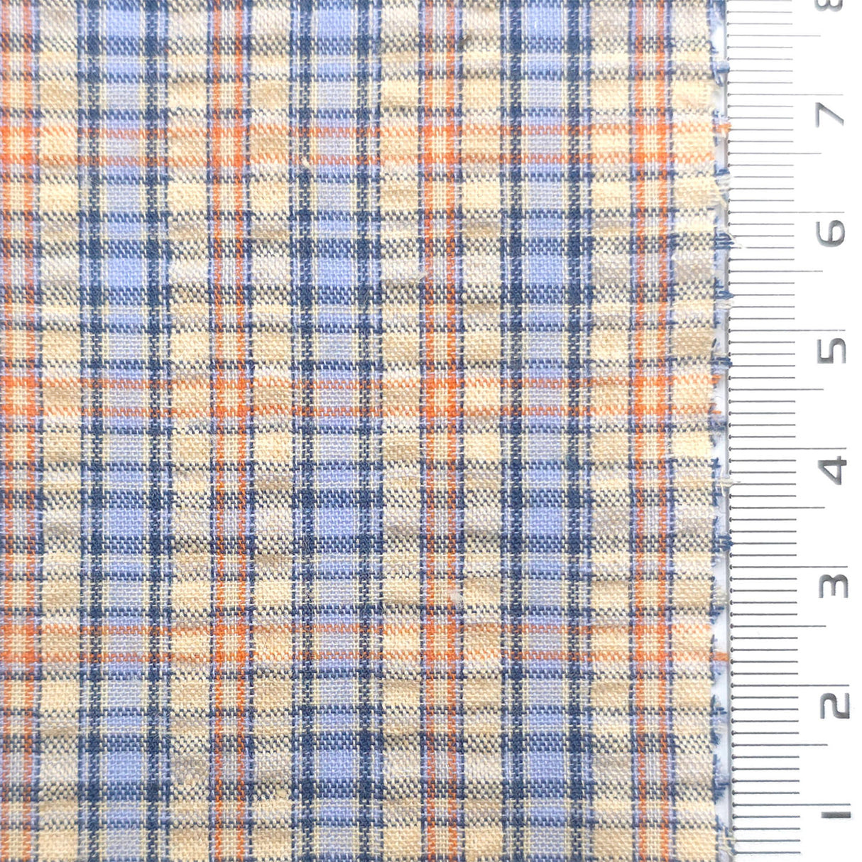 Pale Blue - Plaid Cotton Woven Fabric - FAB1862