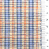 Pale Blue - Plaid Cotton Woven Fabric - FAB1862