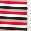 Stripe Rib YarnDyed Rayon Spandex Knit Fabric - FAB1779 - 1.Red-2.Light blue-3.Yellow-4.Black 