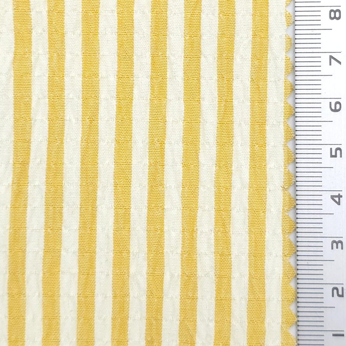 Stripe Polyester Rayon Woven Fabric - FAB1961 - Yellow