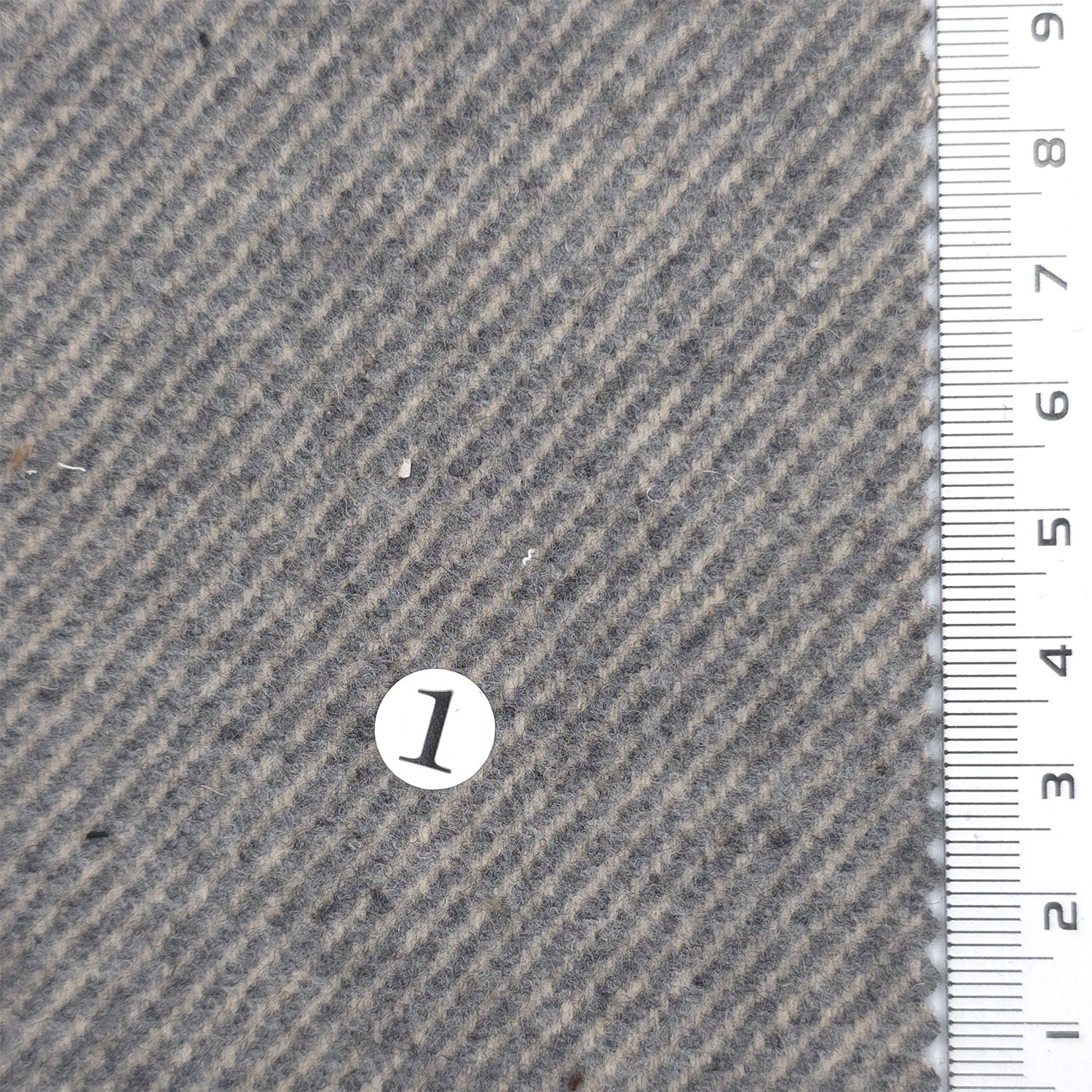 Warm Gray - Herringbone Twill Poly Rayon Wool Span Woven Fabric - FAB1872
