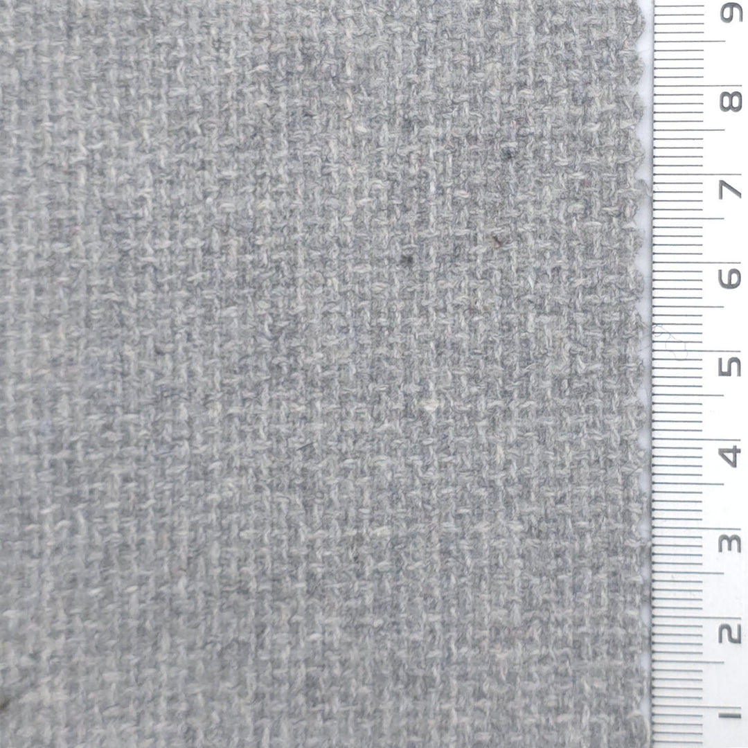 Tweed Wool Polyester Woven Fabric - FAB1965 - Light Gray