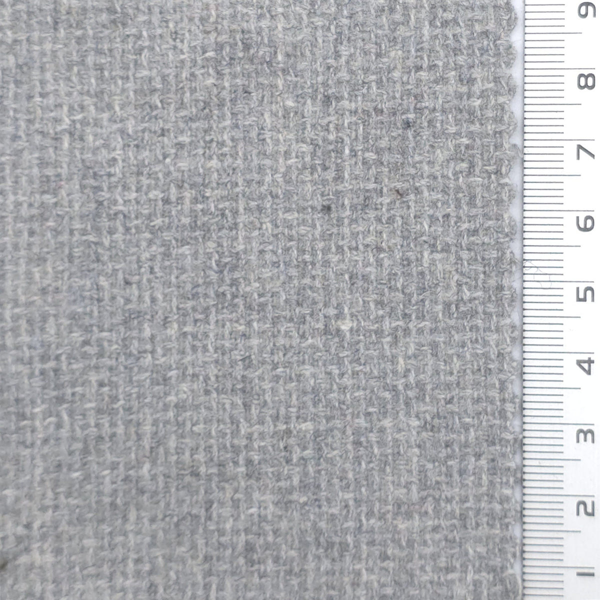Tweed Wool Polyester Woven Fabric - FAB1965 - Light Gray