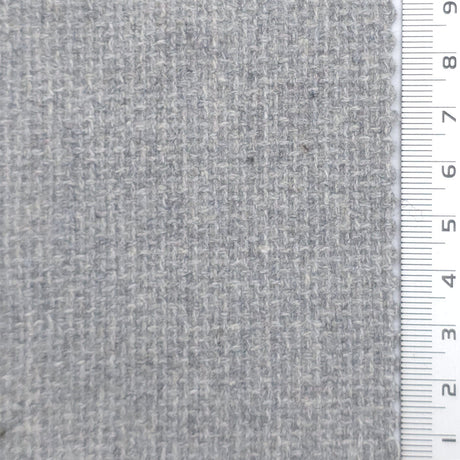Tweed Wool Polyester Woven Fabric - FAB1965 - Light Gray