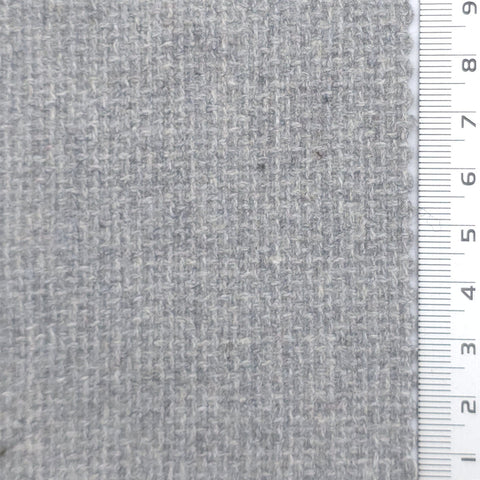 Tweed Wool Polyester Woven Fabric - FAB1965 - Light Gray